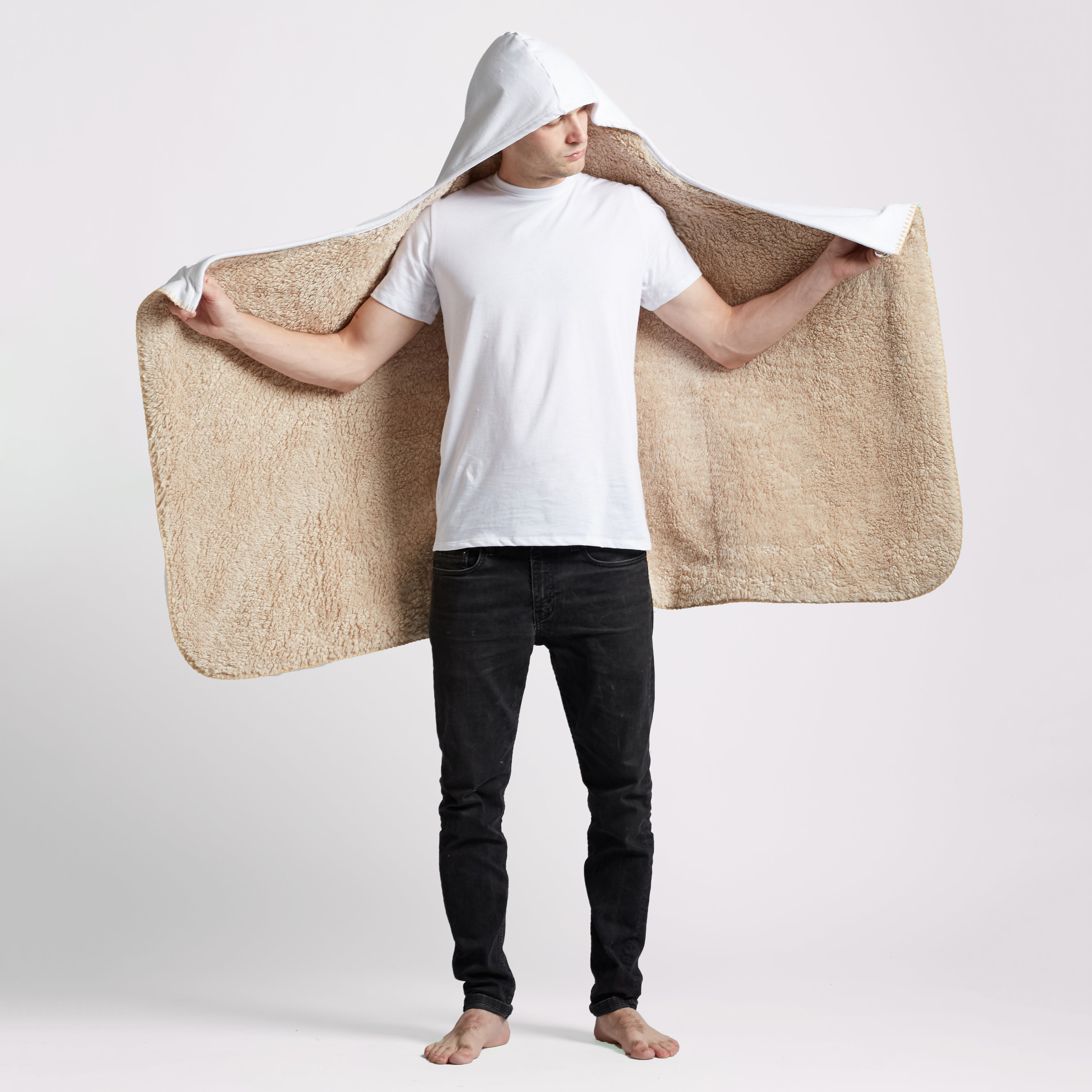 Hooded Sherpa Blanket 50x60