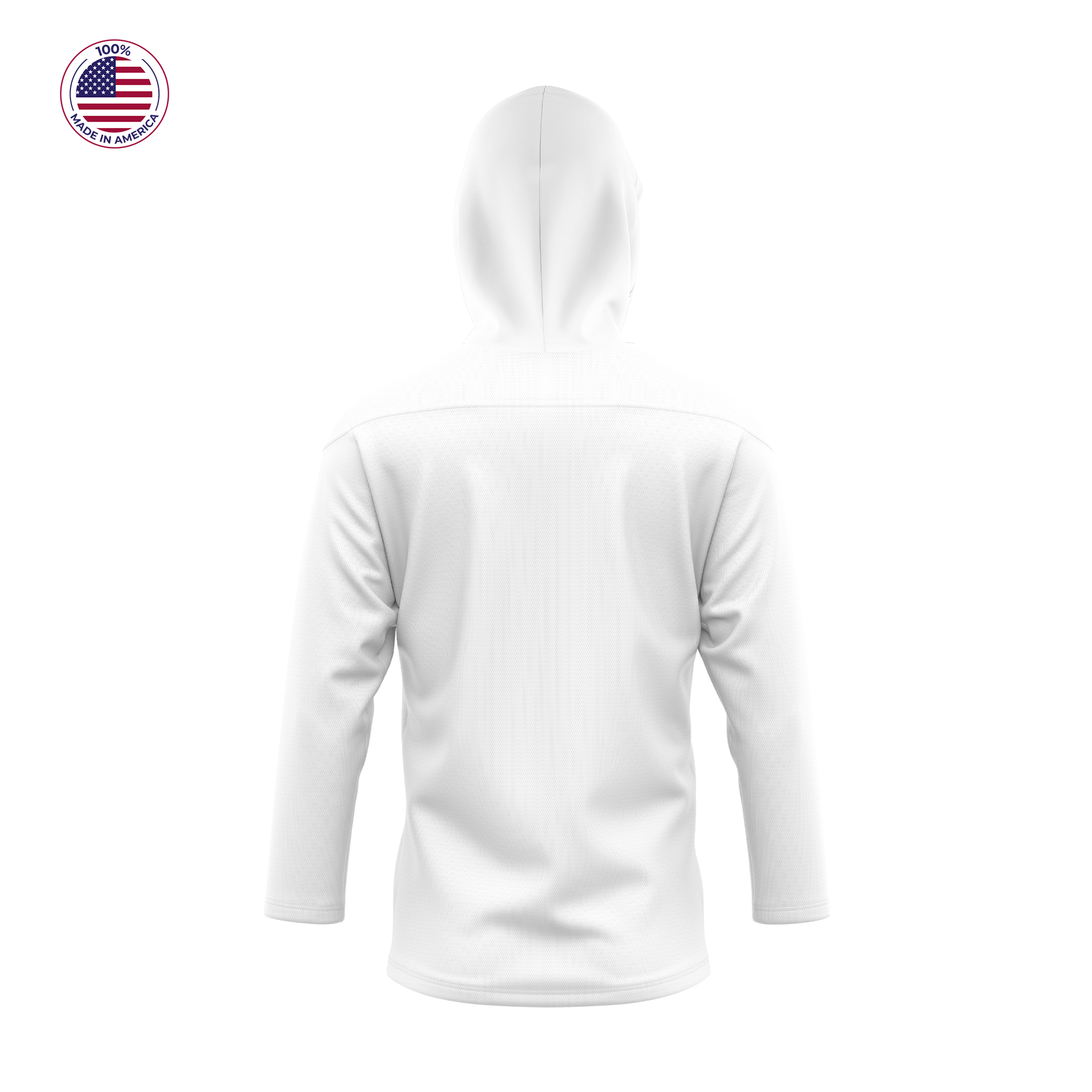 Hockey Lace Neck Hooded Jersey