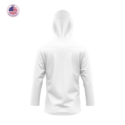 Hockey Lace Neck Hooded Jersey