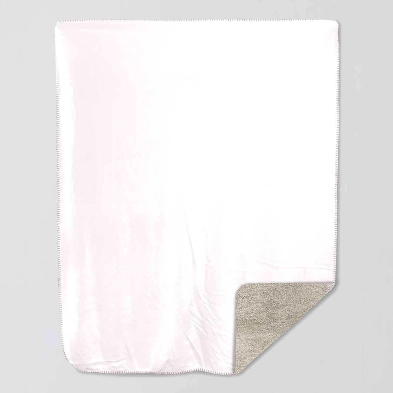 Natural Sherpa Blanket 50x60