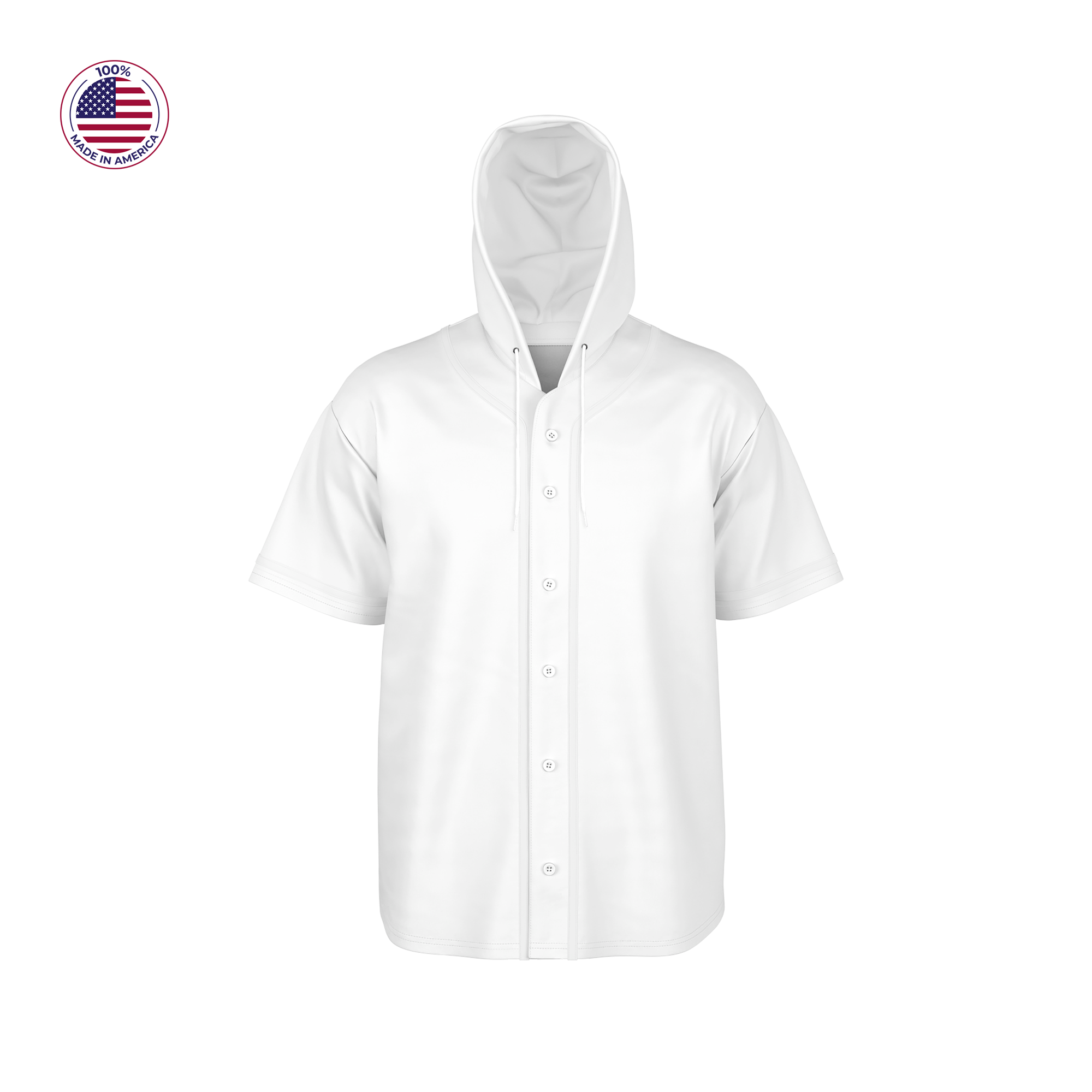 Baseball Jersey - Full Button w/ Hood